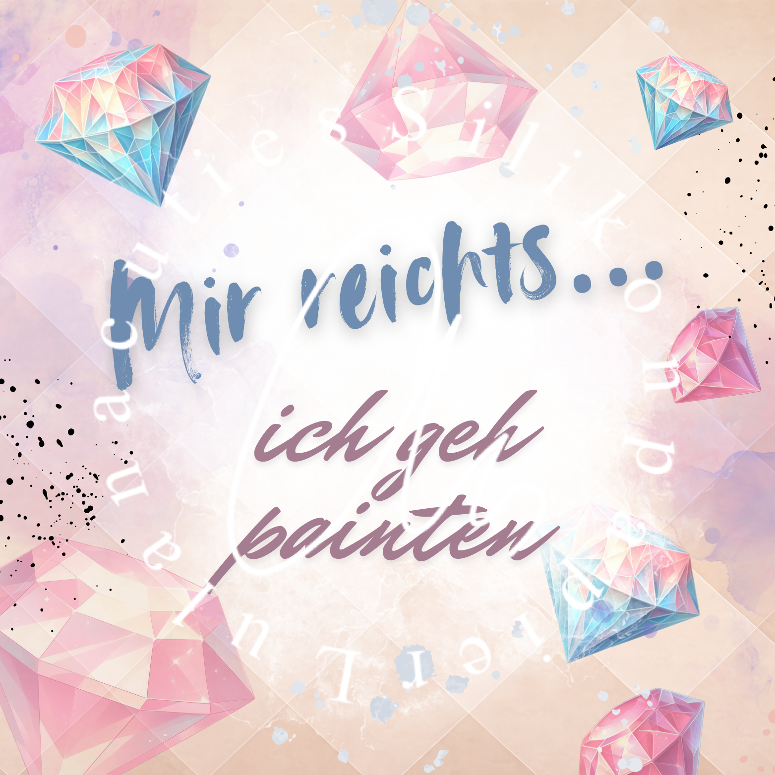 Silikonpapier Mir reichts ..