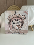 Aufbewahrungsbox 10x10 Lana Schnubbi Einhorn beige schmalere Box