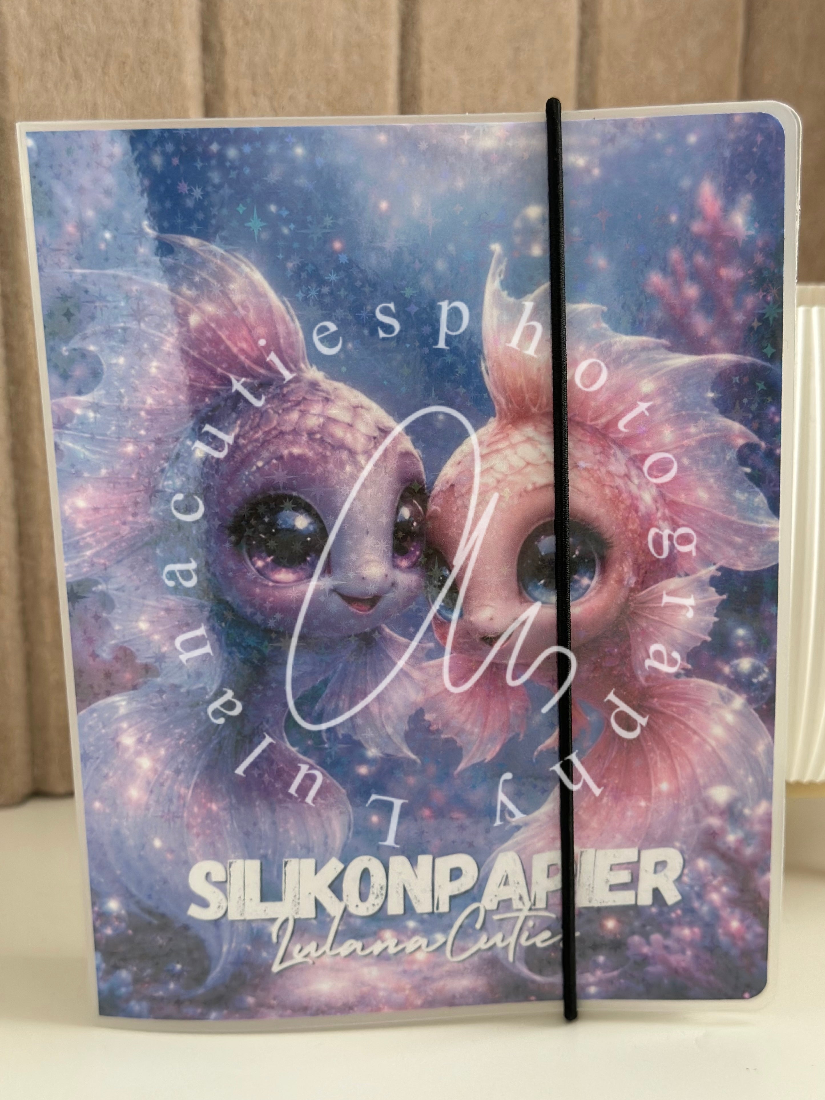 Aufbewahrungsheft Silikonpapier Fische