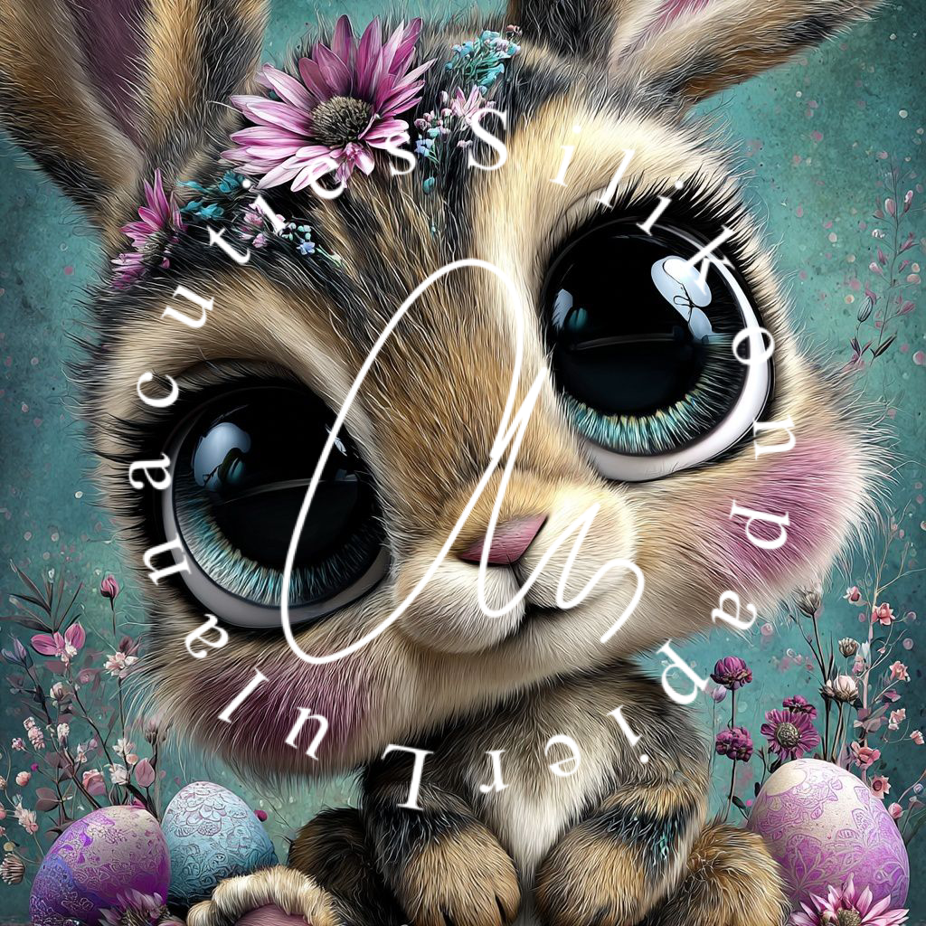 Silikonpapier Easter Flower Bunny By Andy‘s_ai_art