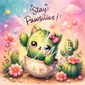 Silikonpapier stay positive by Tiki_diamonds.ai