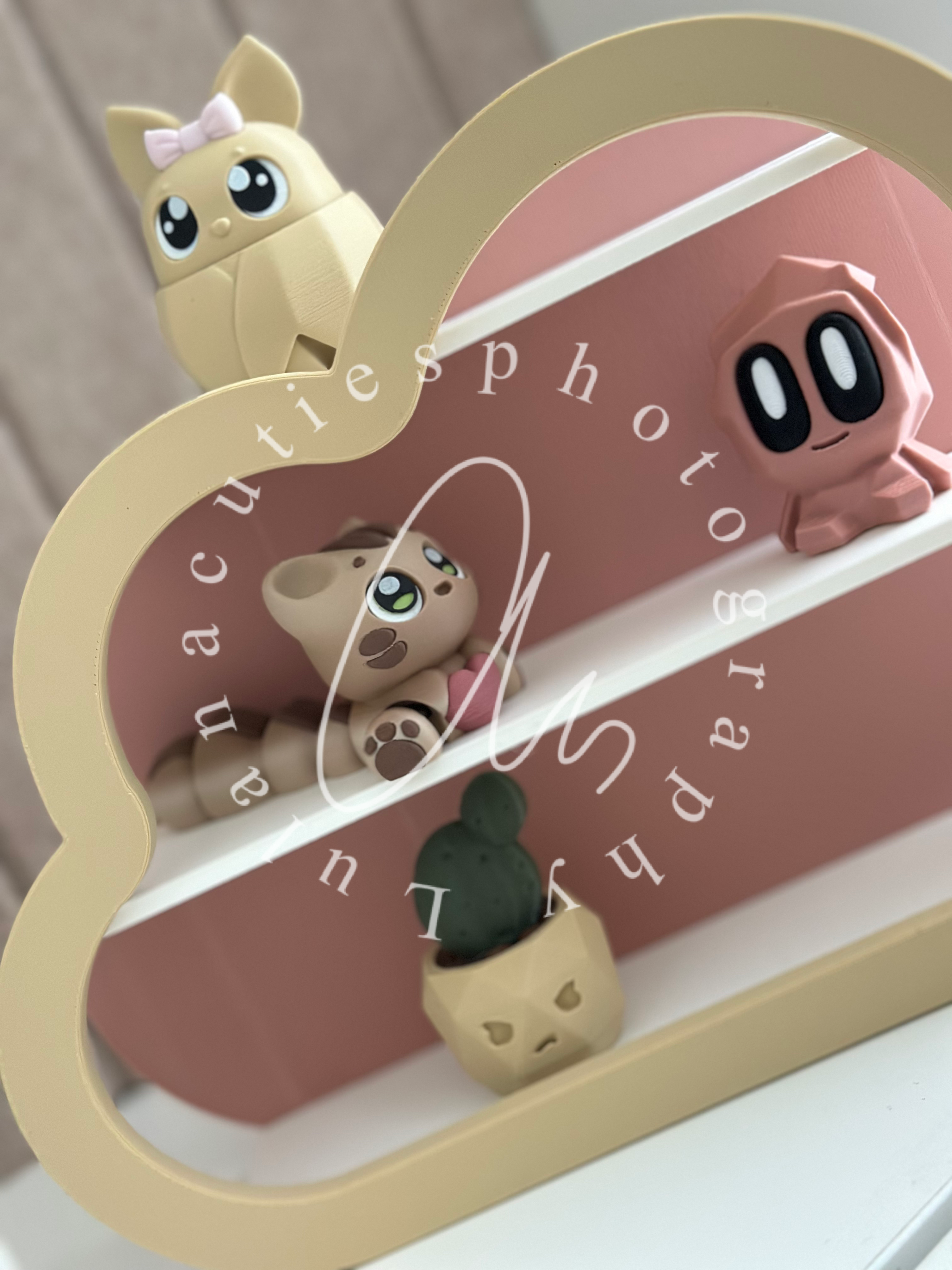 Wölkchen Regal altrosa/beige/weiß
