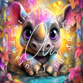 Silikonpapier Baby Nashorn By Andy‘s_ai_art