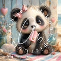 Silikonpapier IceCream Panda