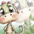 Silikonpapier Dino Momo
