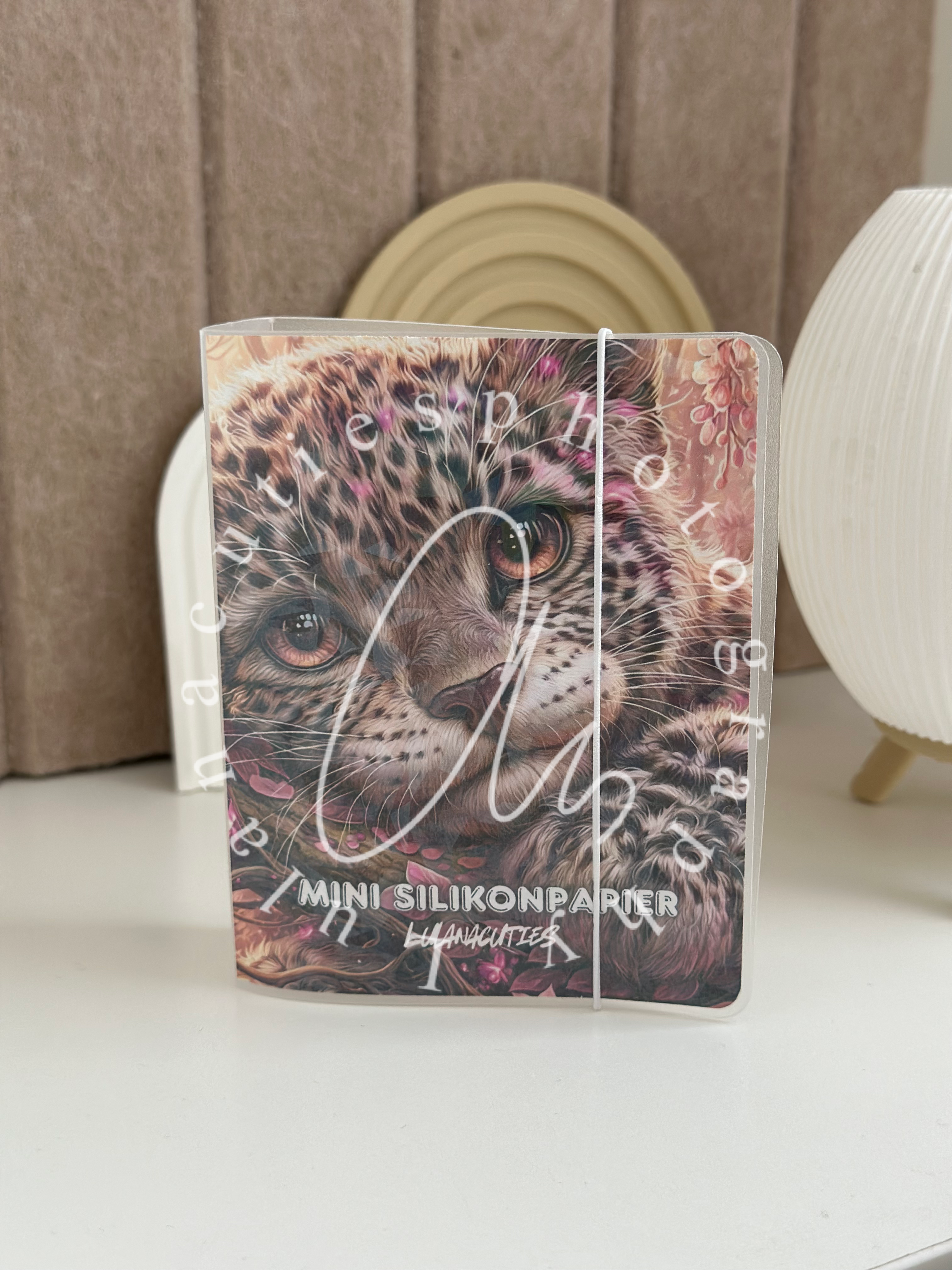 Aufbewahrungsheft MINI Silikonpapier Gepard