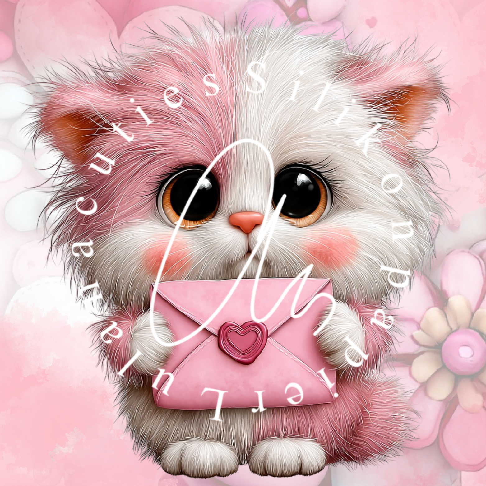 Silikonpapier Love Kitty