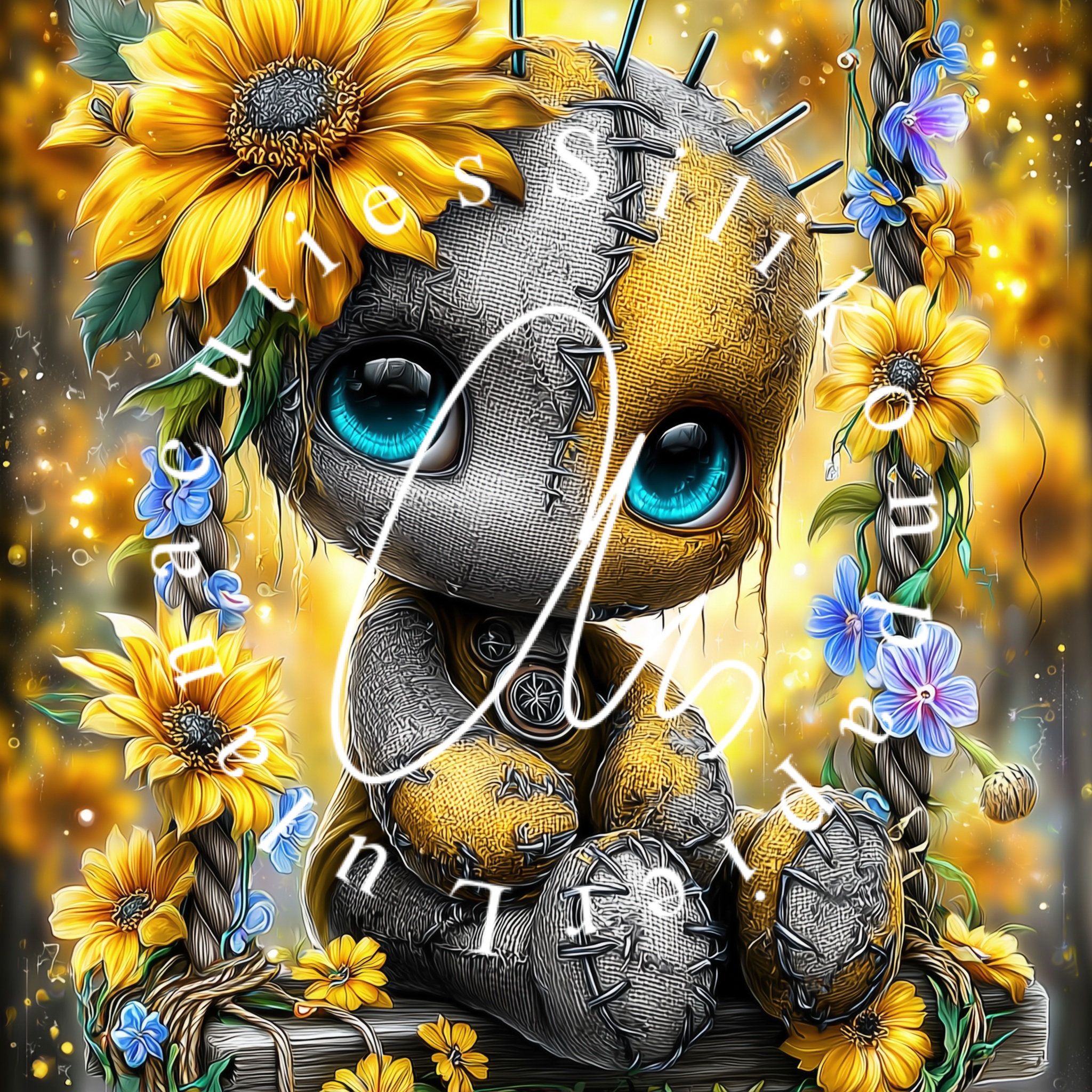 Silikonpapier Sunflower Solace by  _sweet_loco_ai