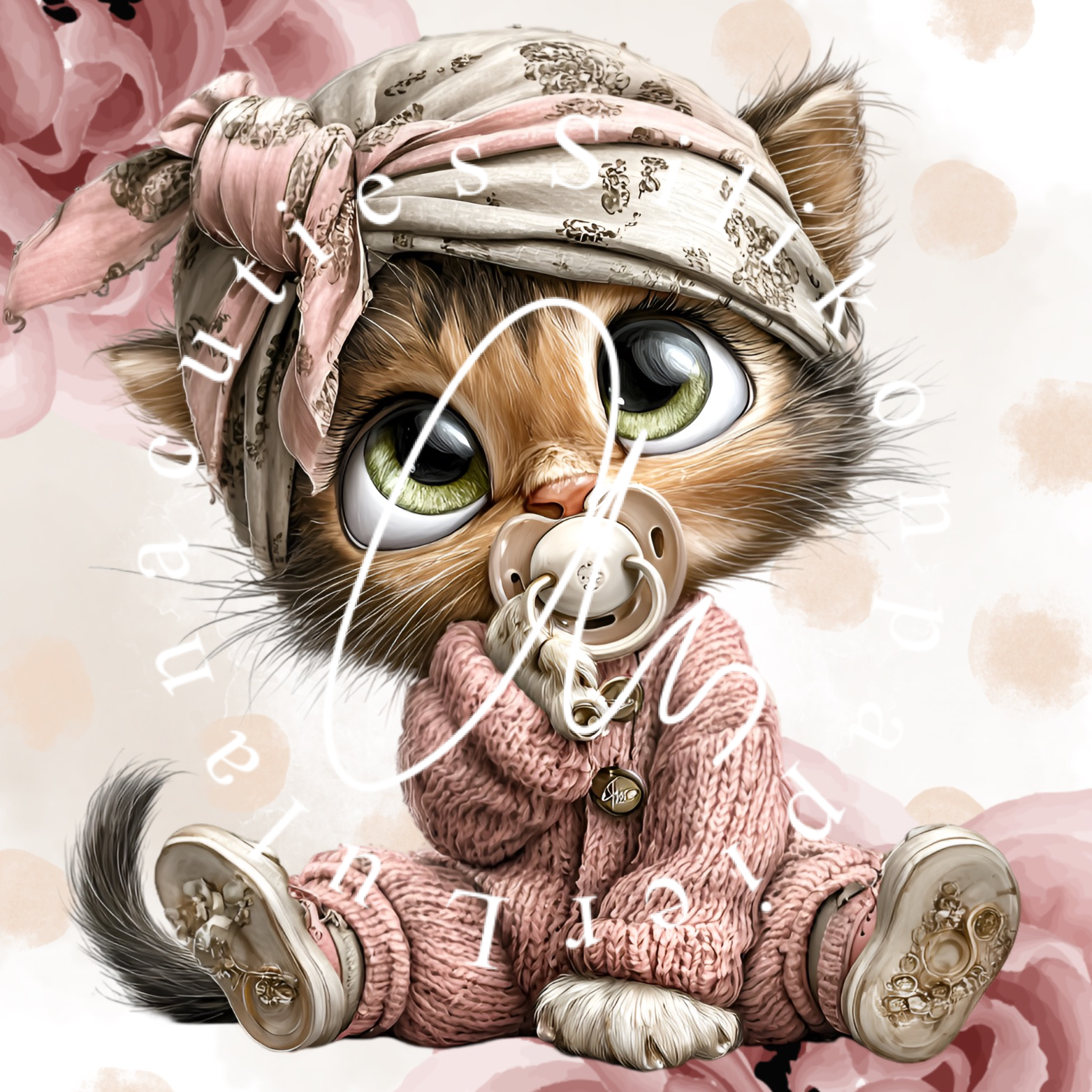 Silikonpapier Rosy Kitty