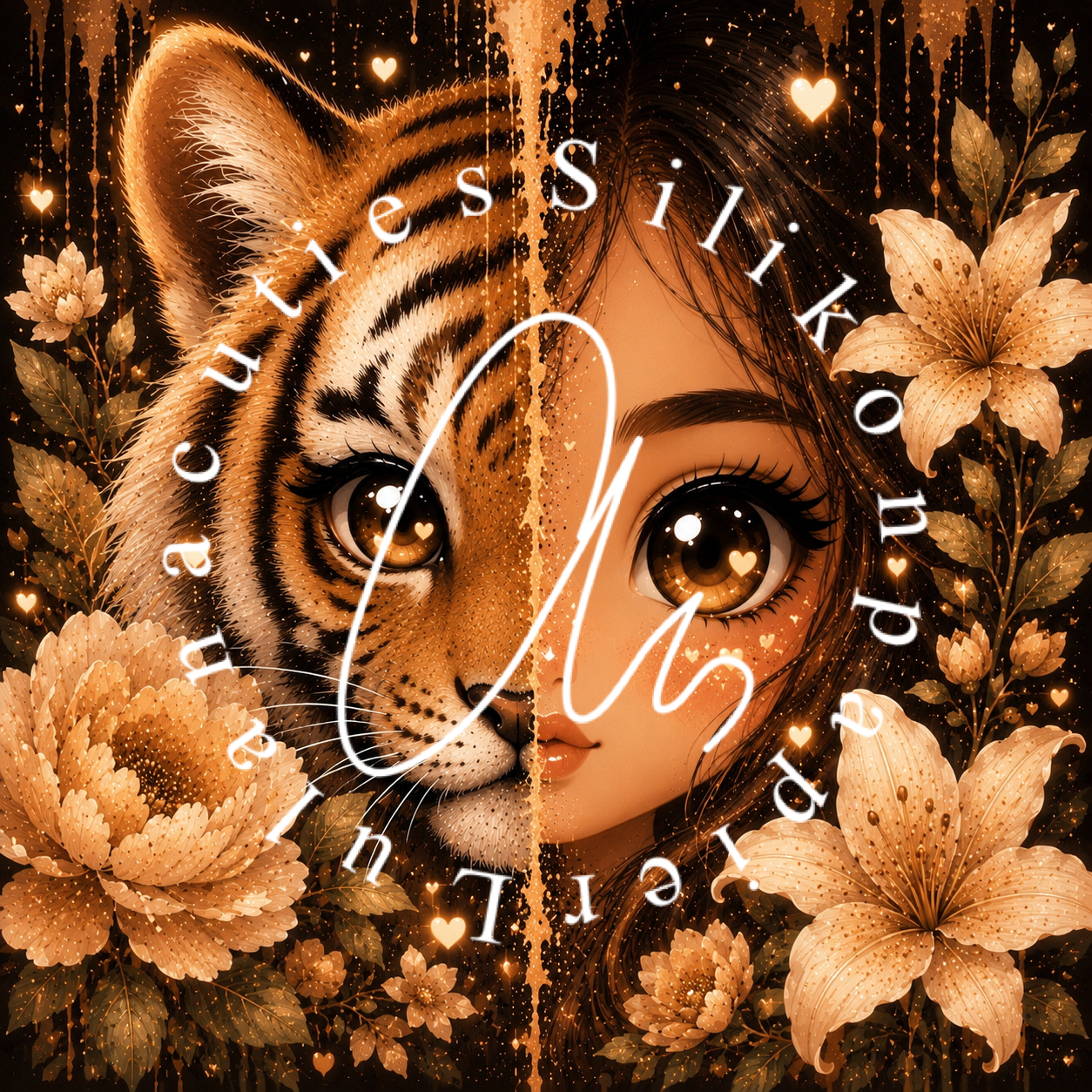 Silikonpapier Cute Tiger Lady by LulanaCuties
