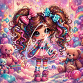 Silver Holo Silikonpapier Cutie World