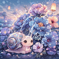 Silikonpapier kleine Schnecke By Tikidiamonds.ai