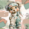 Silikonpapier Patchwork Boybear