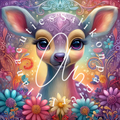 Silikonpapier Spring Meadow Deer By Elly_A.I
