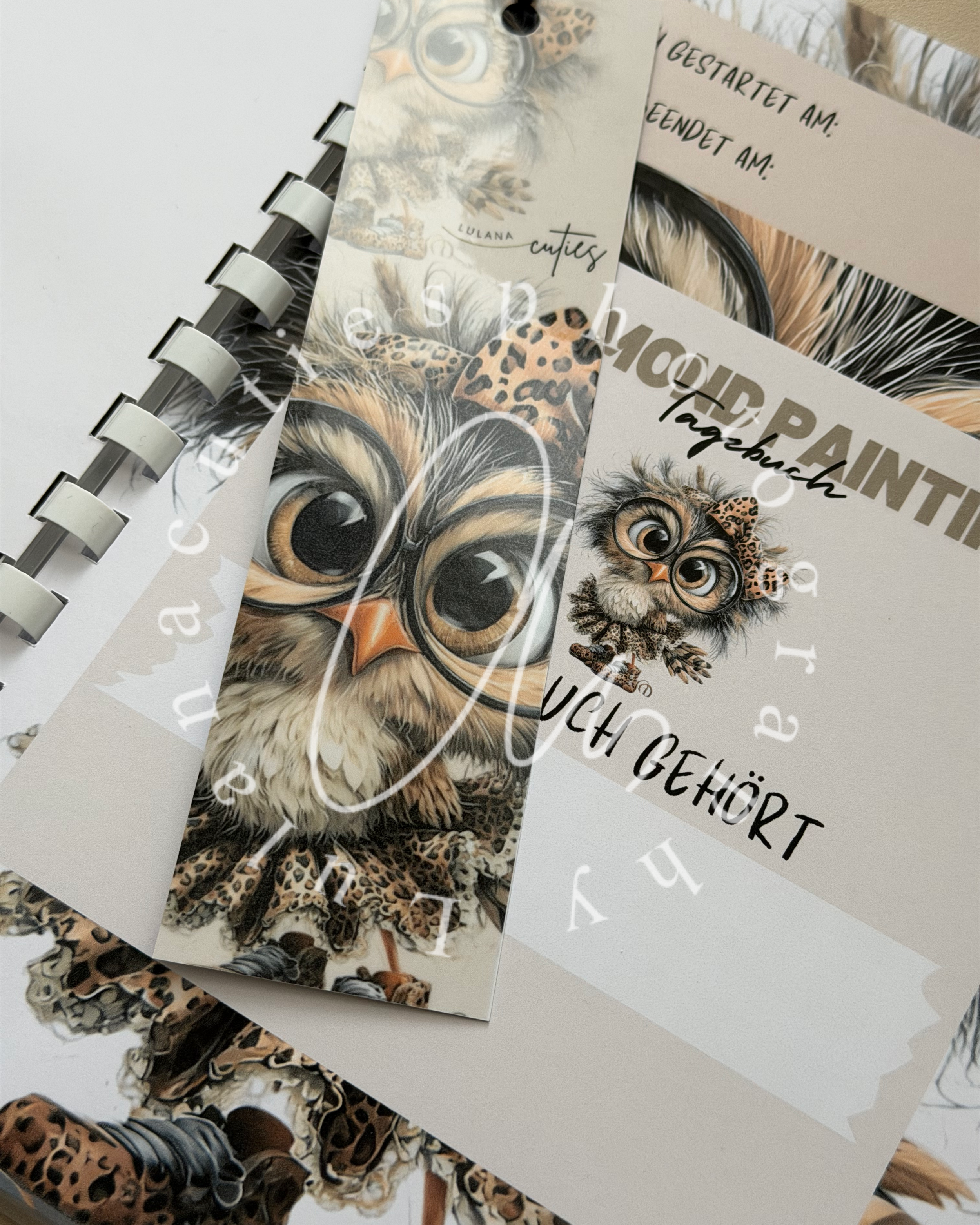 Diamond Painting Tagebuch Eule