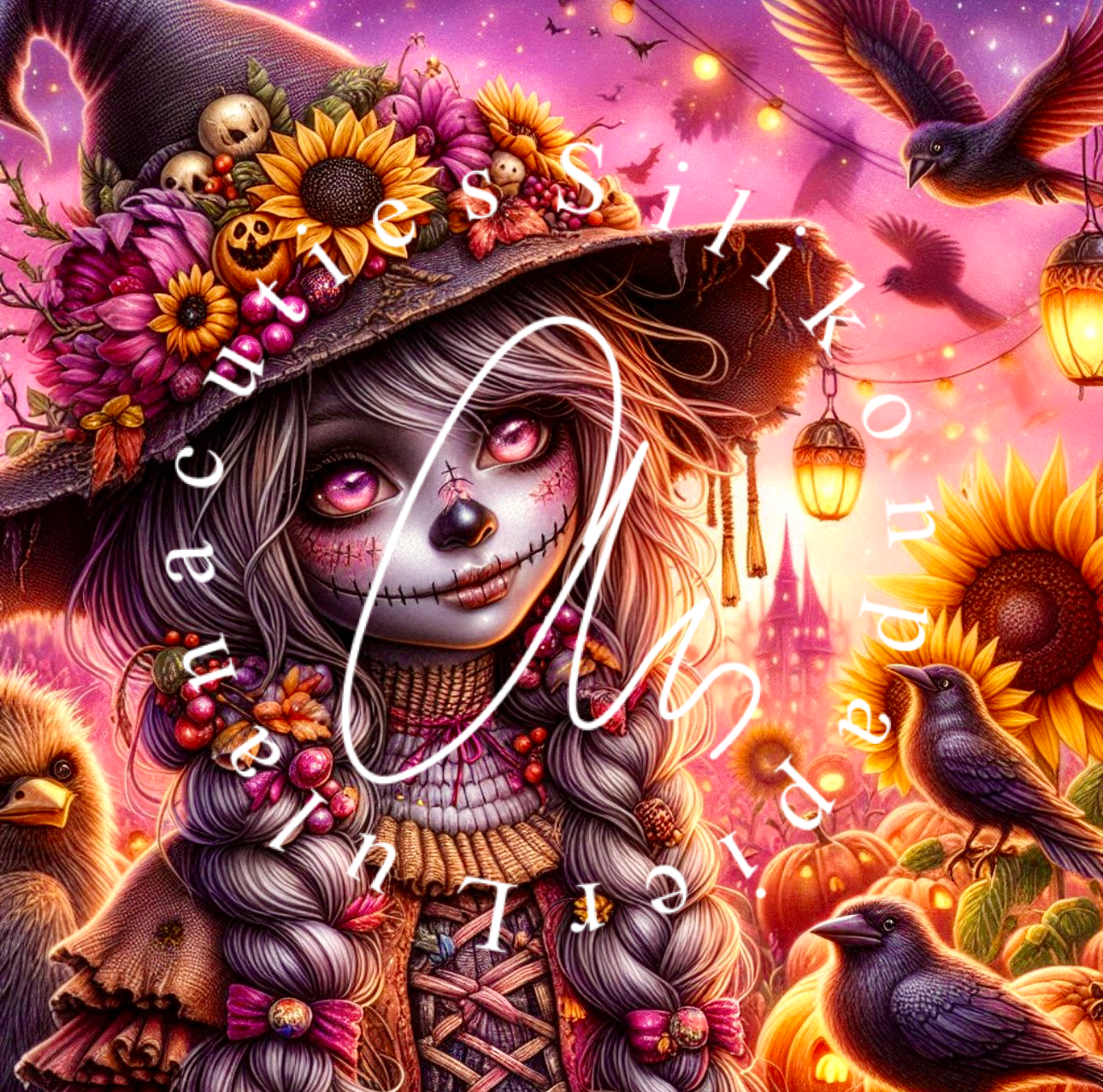 Silikonpapier Sonnenblumenhexe by Sandrietta