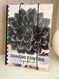 Diamond Painting Tagebuch Schwarze Dahlie