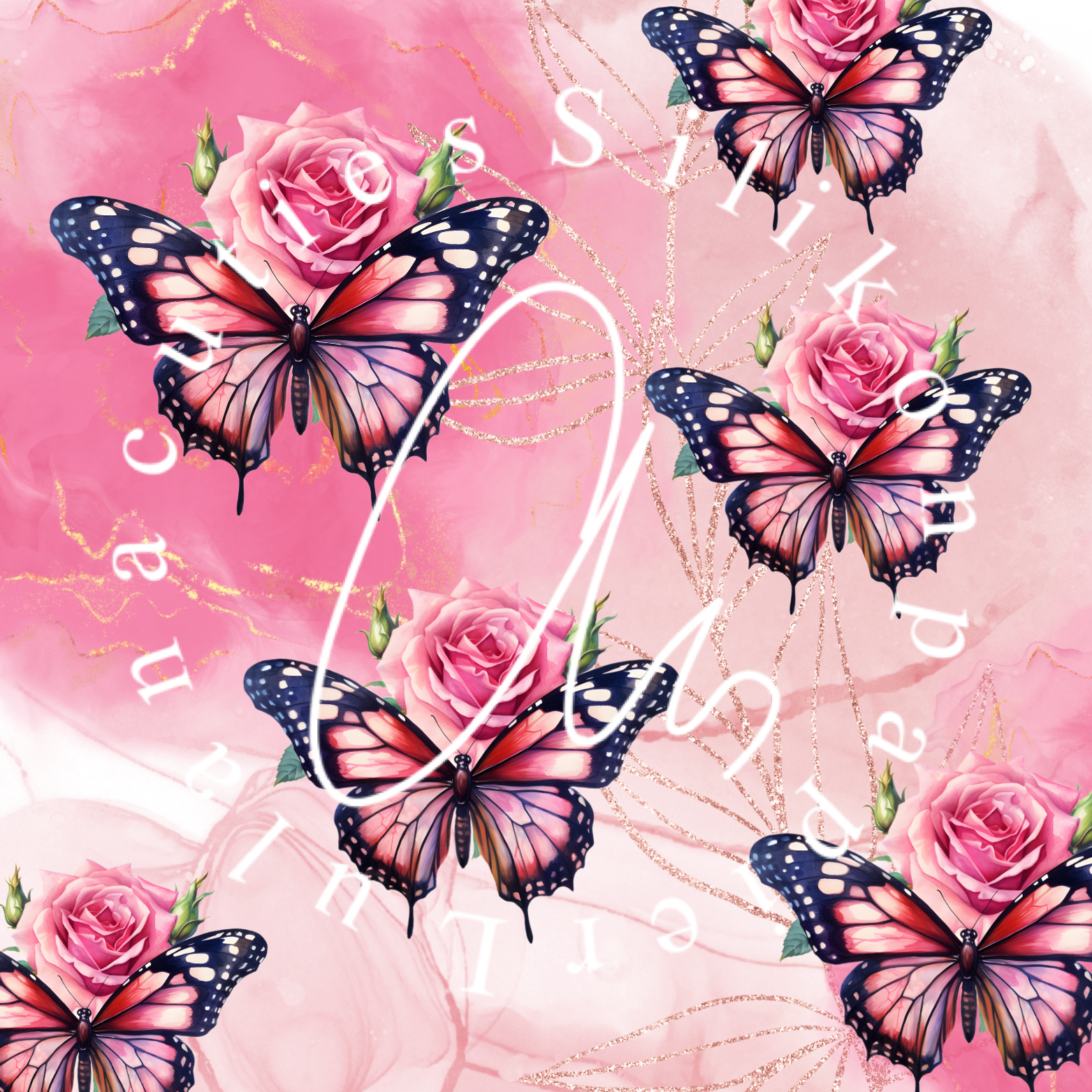 Silikonpapier Schmetterling