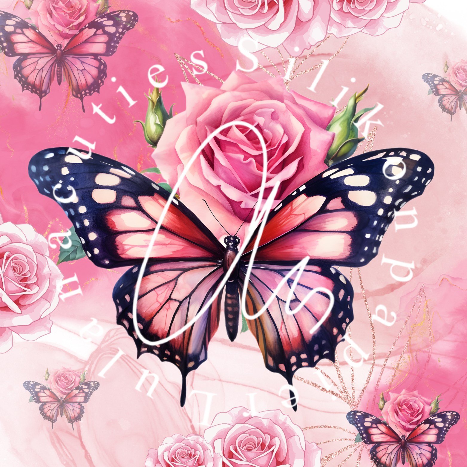 Silikonpapier Schmetterling groß