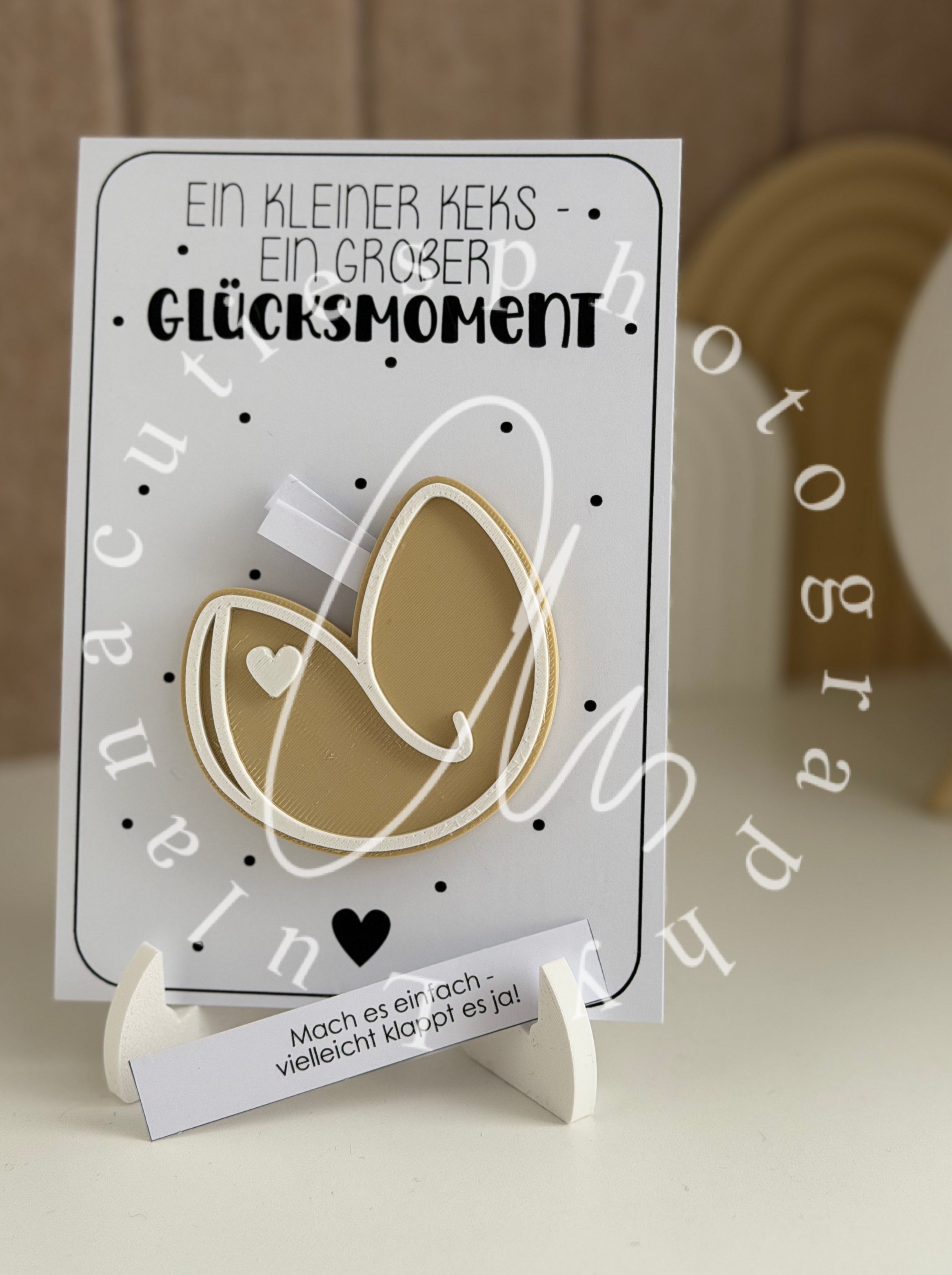 Glückskeks mit personalisiertem Text